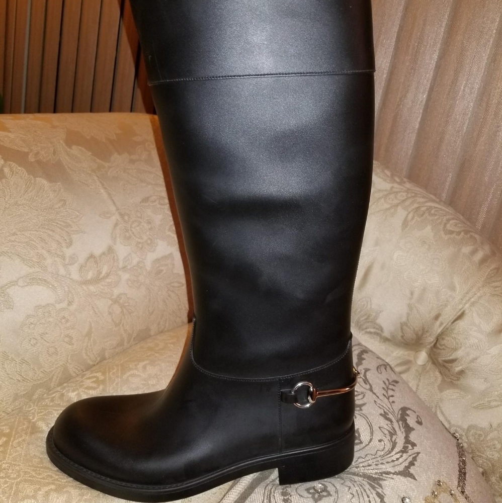 Brand new Gucci rain boots.